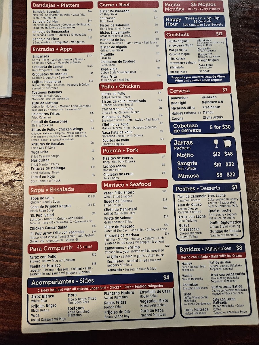 El Pub Restaurant Menu - Image 5